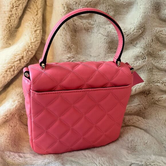 Kate Spade Natalia barbie pink Square Crossbody $360 new m11 - Picture 3 of 8